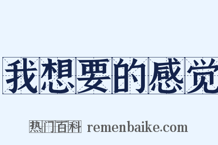 我想要的感觉是什么意思的图片